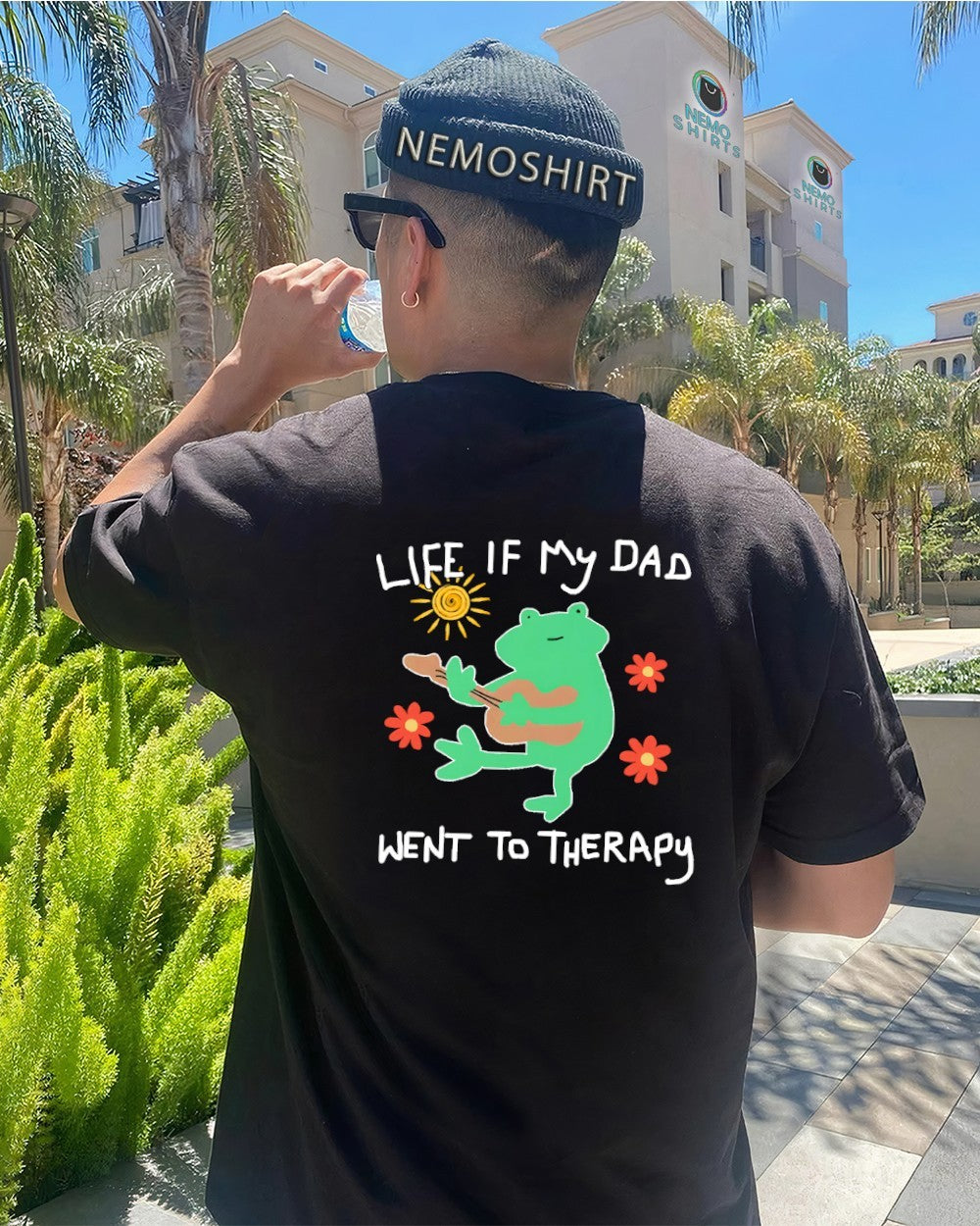 Life if my dad went to therapy frog - Adult & Kids T-Shirts, Sweatshirts & Hoodies apparel design preview 4