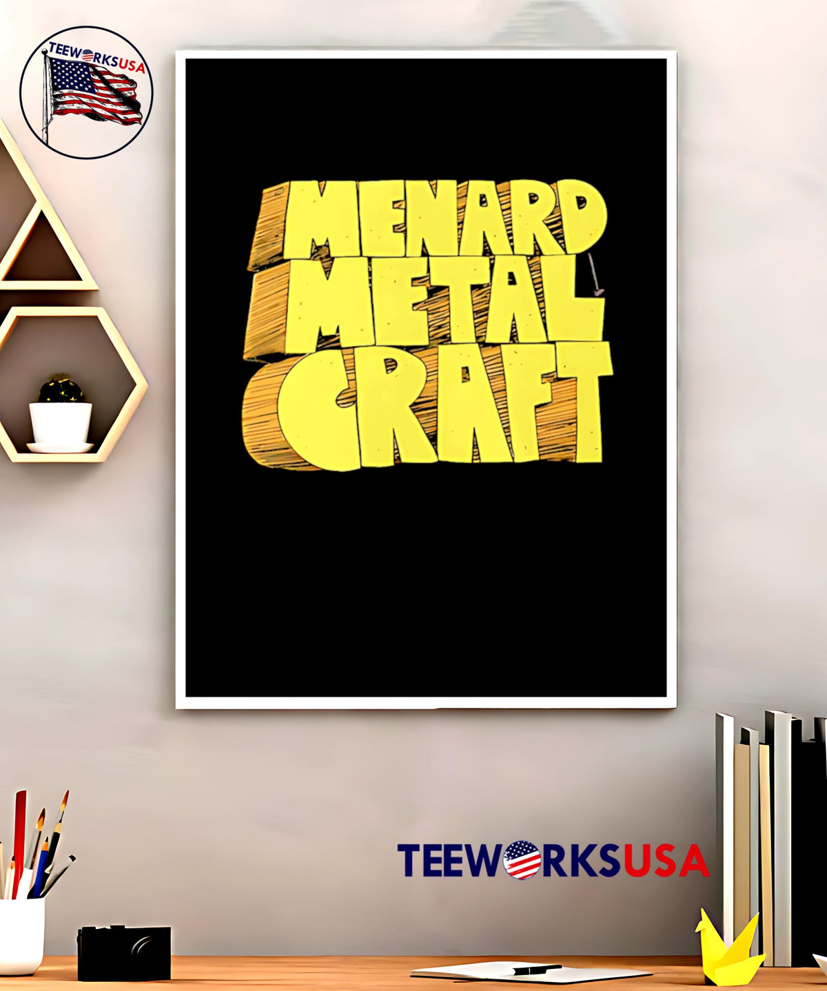 Menard Metal Craft School House Rock Logo - Adult & Kids T-Shirts, Sweatshirts & Hoodies apparel design preview 5