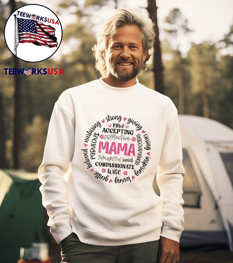Kind accepting protective mama thoughtful sweet - Adult & Kids T-Shirts, Sweatshirts & Hoodies apparel design preview 3