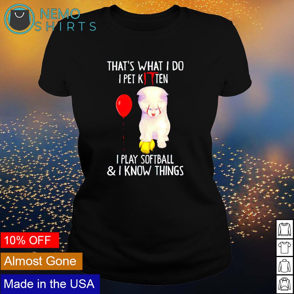Pennywise Cat that's what I do pet kitten play - Adult & Kids T-Shirts, Sweatshirts & Hoodies apparel design preview 3