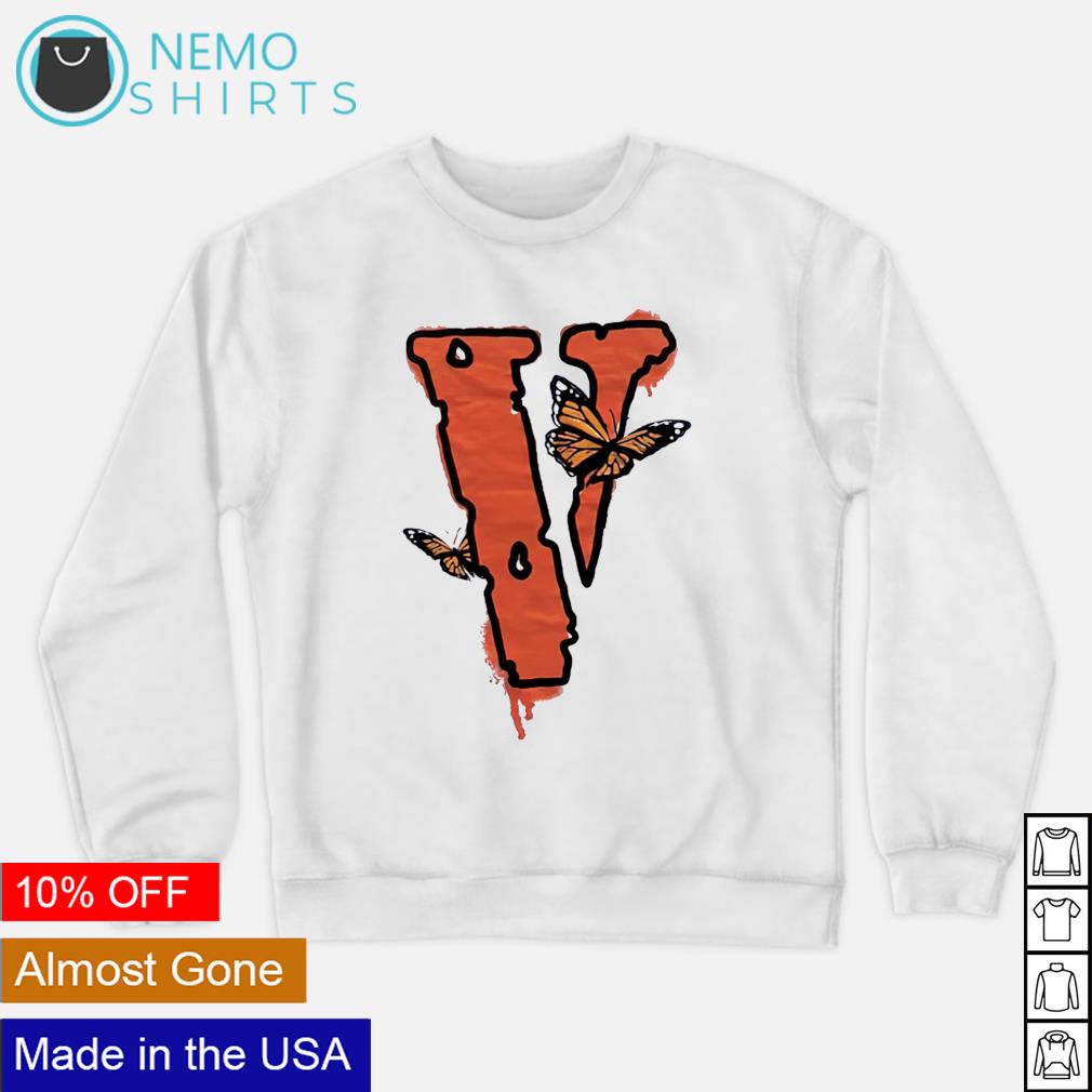 Juice Wrld and Vlone butterfly - Adult & Kids T-Shirts, Sweatshirts & Hoodies apparel design preview 4