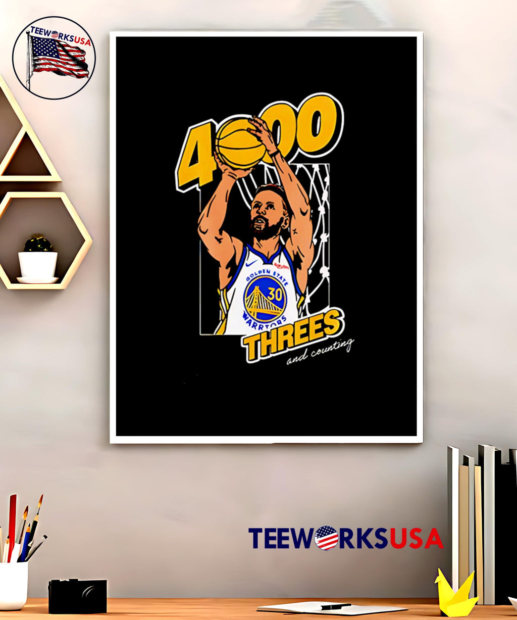 Stephen Curry Golden State Warriors 4,000 Threes And - Adult & Kids T-Shirts, Sweatshirts & Hoodies apparel design preview 5