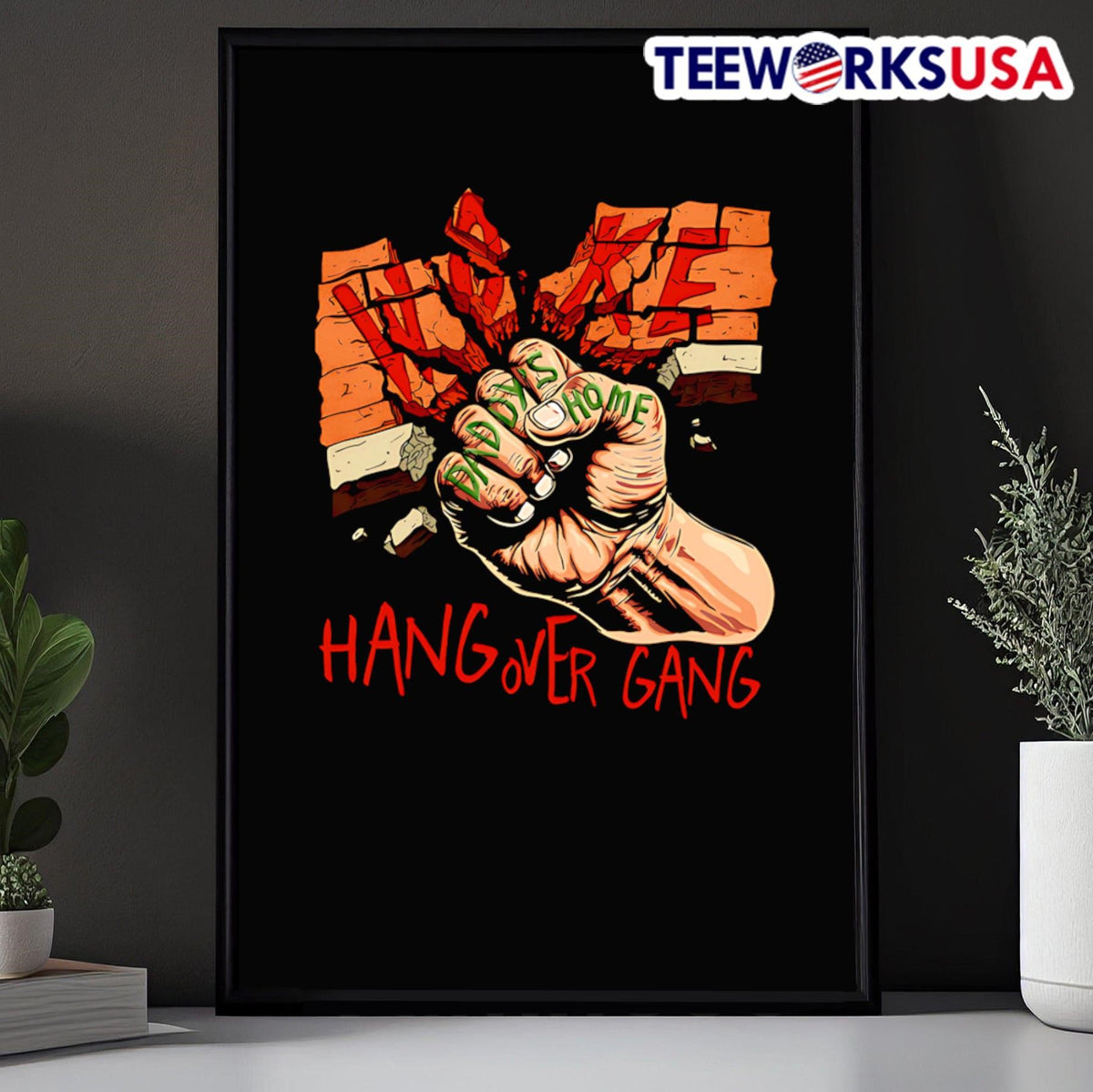 Break through hang over gang - Adult & Kids T-Shirts, Sweatshirts & Hoodies apparel design preview 5