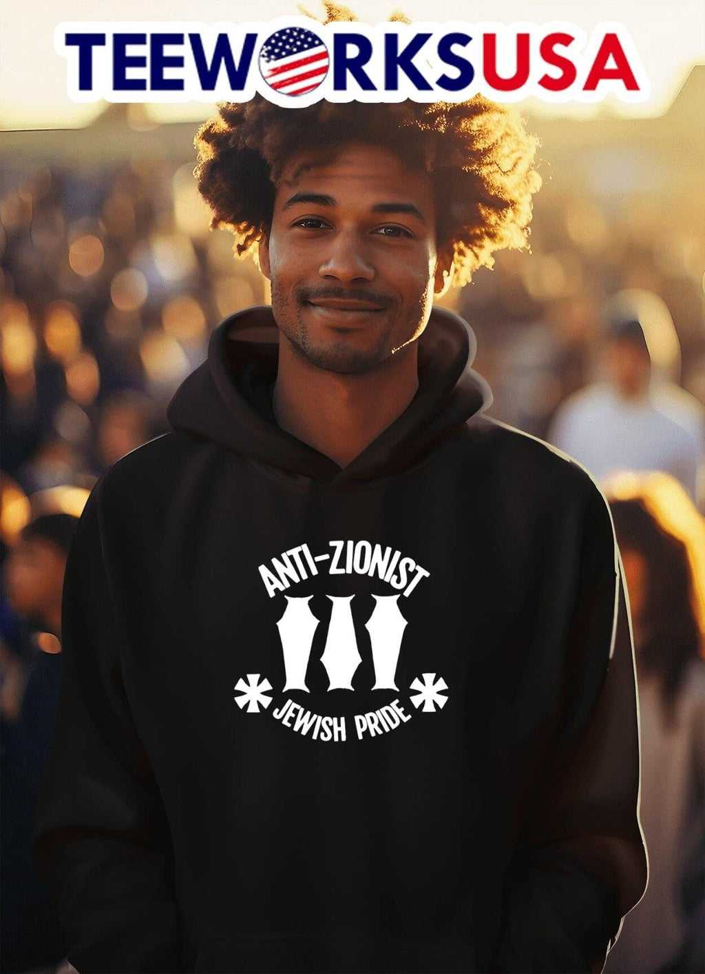 Anti Zionist Jewish Pride - Adult & Kids T-Shirts, Sweatshirts & Hoodies apparel design preview 2