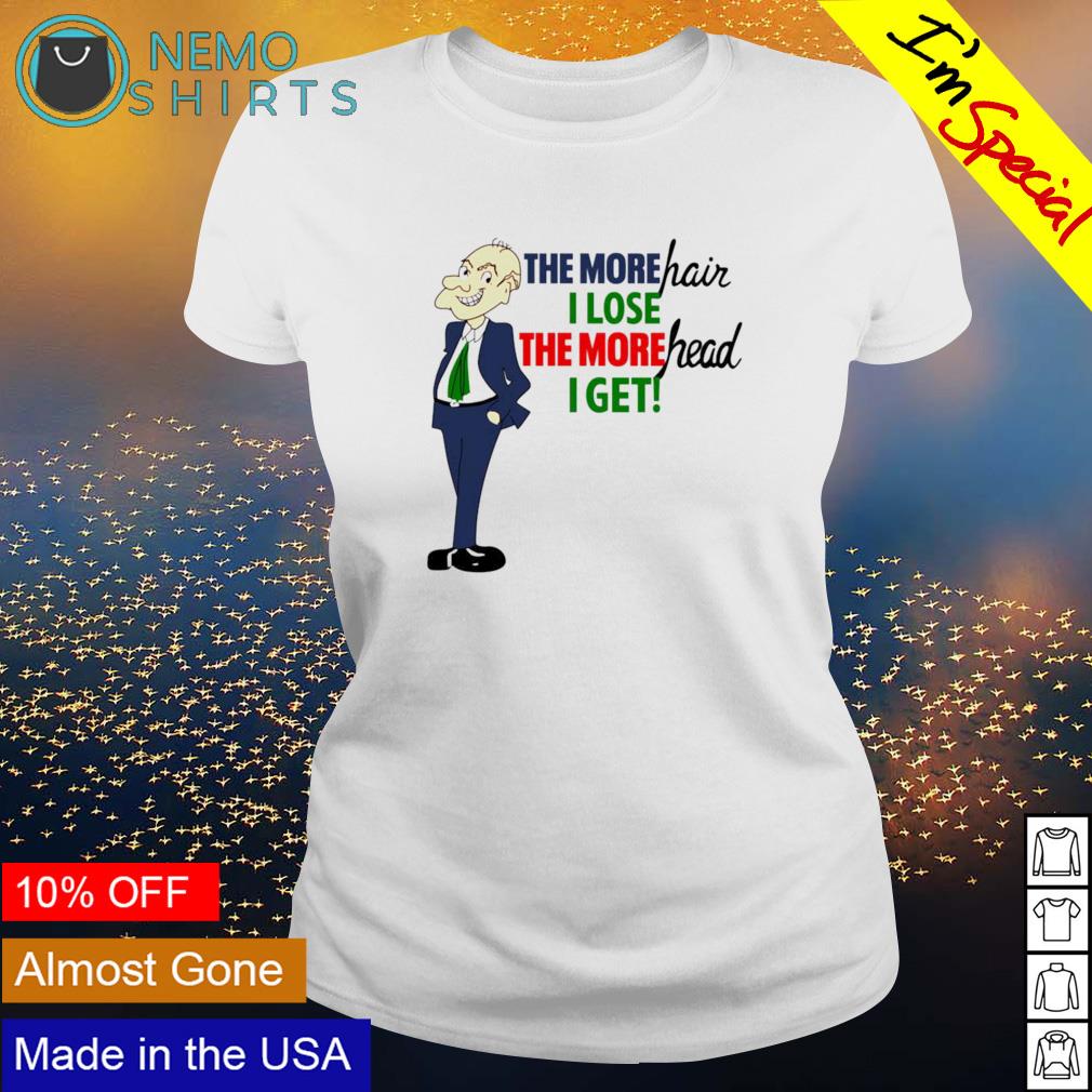 The more hair I lose head get - Adult & Kids T-Shirts, Sweatshirts & Hoodies apparel design preview 3