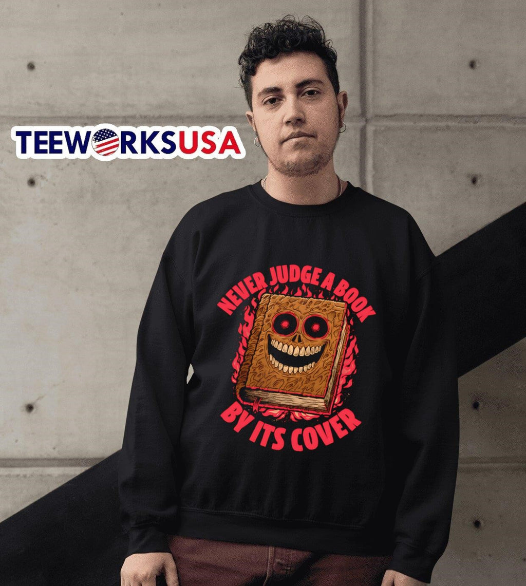 Never judge a book by its cover - Adult & Kids T-Shirts, Sweatshirts & Hoodies apparel design preview 6