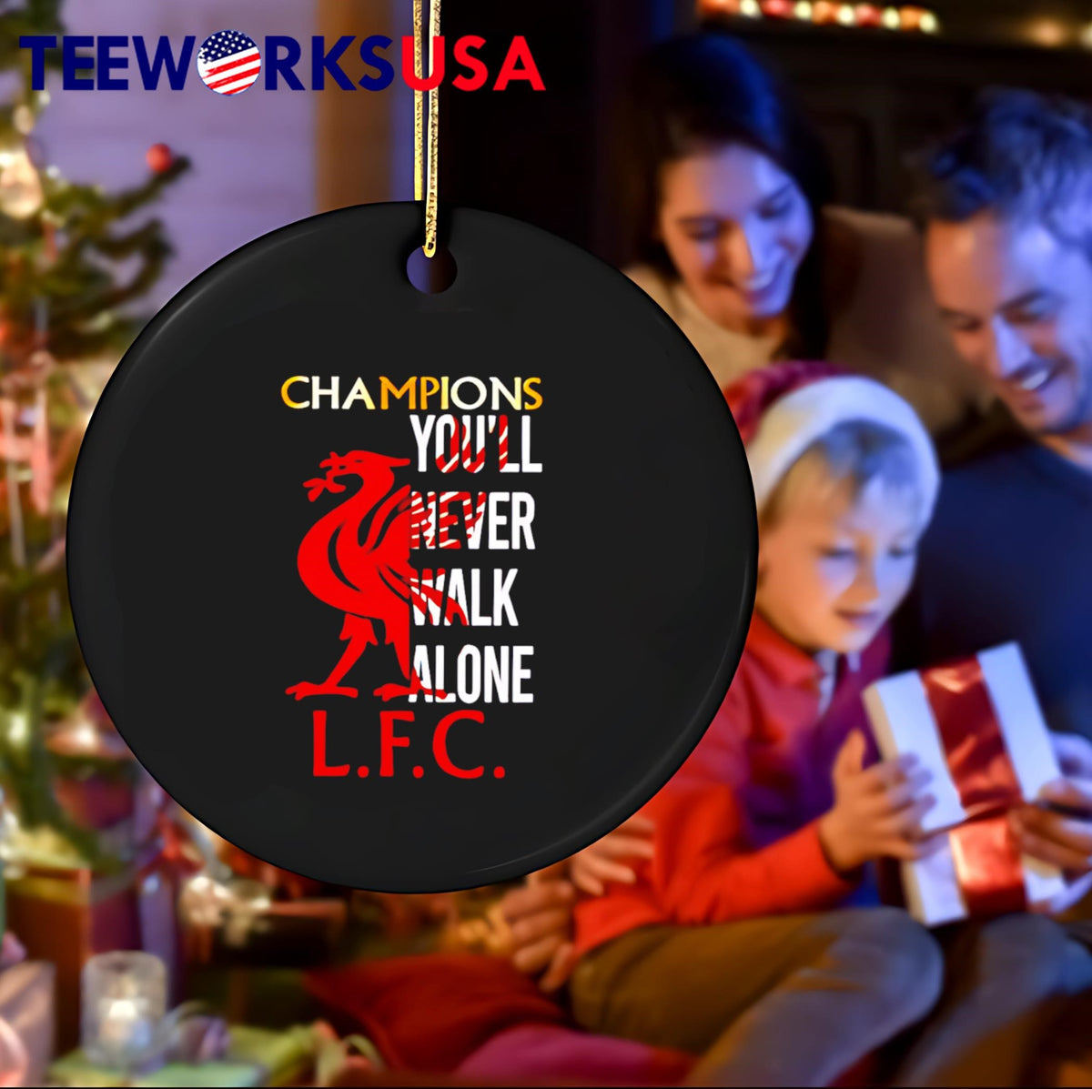 Champions you'll never walk alone LFC - Adult & Kids T-Shirts, Sweatshirts & Hoodies apparel design preview 4
