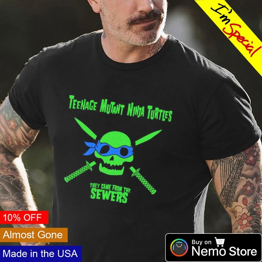TMNT They Came From the Sewers - Adult & Kids T-Shirts, Sweatshirts & Hoodies apparel design preview 4