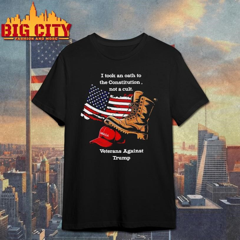 Veteran against Trump MAGA - Adult & Kids T-Shirts, Sweatshirts & Hoodies apparel design preview 1