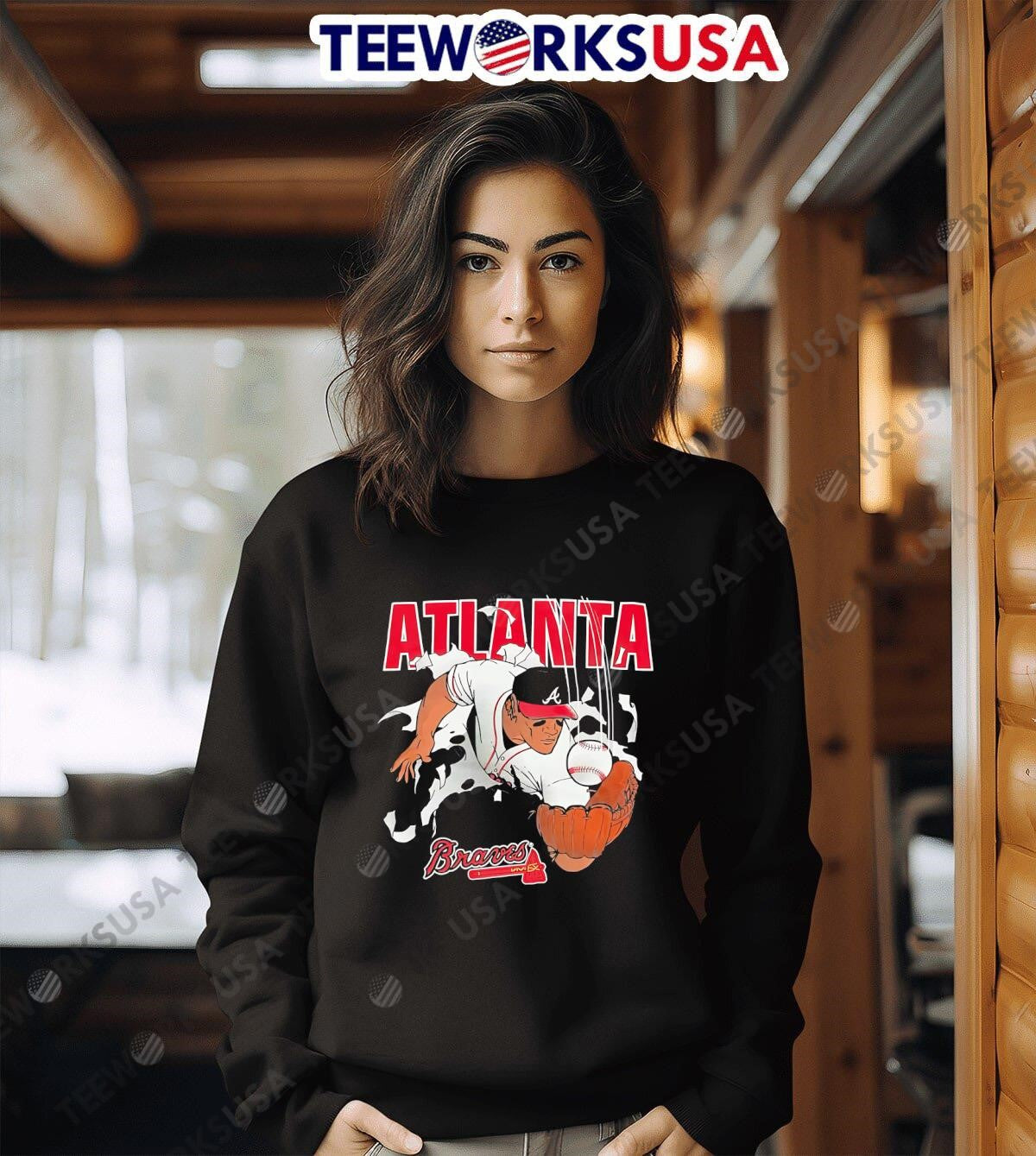 Atlanta Braves Nutmeg Breakthrough - Adult & Kids T-Shirts, Sweatshirts & Hoodies apparel design preview 3