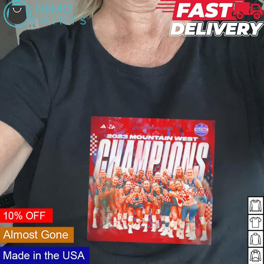 Fresno State volleyball Mountain West champions - Adult & Kids T-Shirts, Sweatshirts & Hoodies apparel design preview 2
