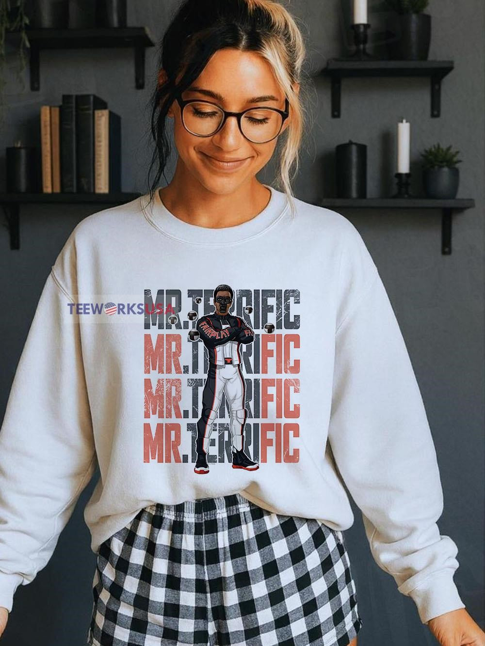 Superman Movie 2025 Mr. Terrific name - Adult & Kids T-Shirts, Sweatshirts & Hoodies apparel design preview 5