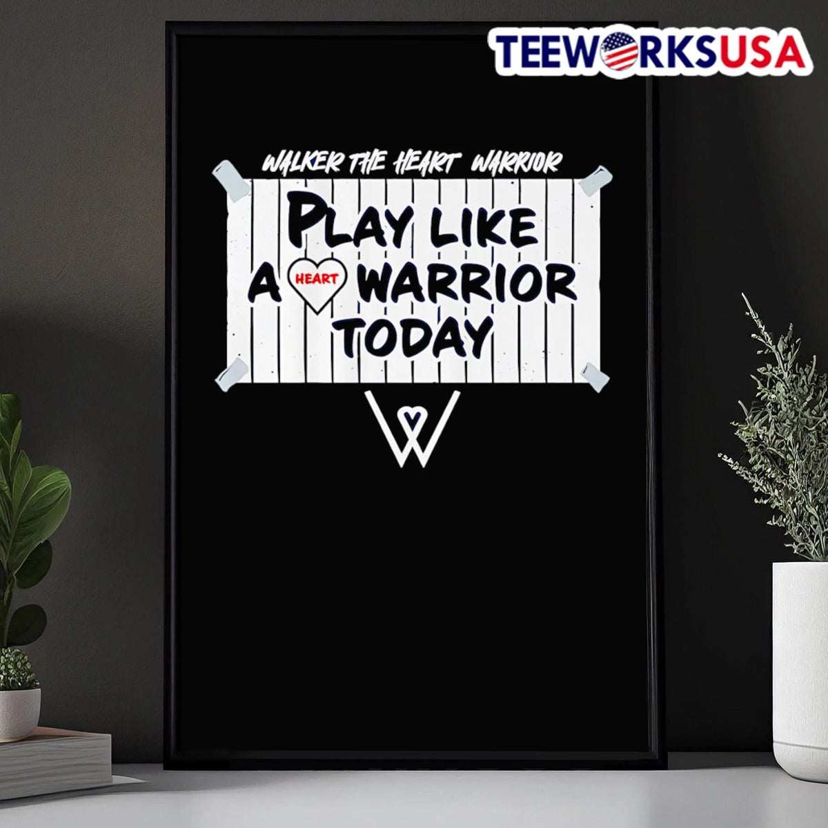Walker The Heart Warrior - Adult & Kids T-Shirts, Sweatshirts & Hoodies apparel design preview 5
