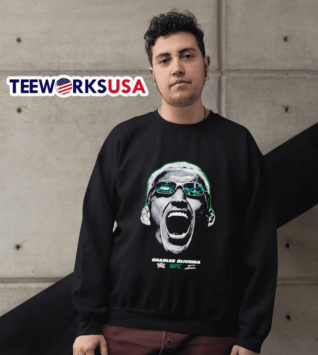 Charles Oliveira Fight Vision - Adult & Kids T-Shirts, Sweatshirts & Hoodies apparel design preview 6