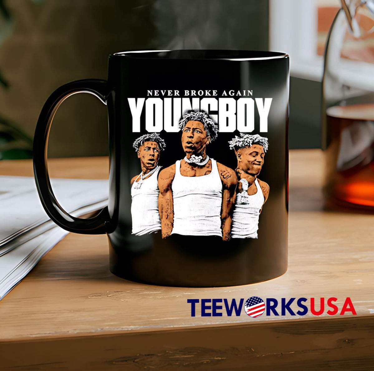 YoungBoy Never Broke Again unique pattern - Adult & Kids T-Shirts, Sweatshirts & Hoodies apparel design preview 2