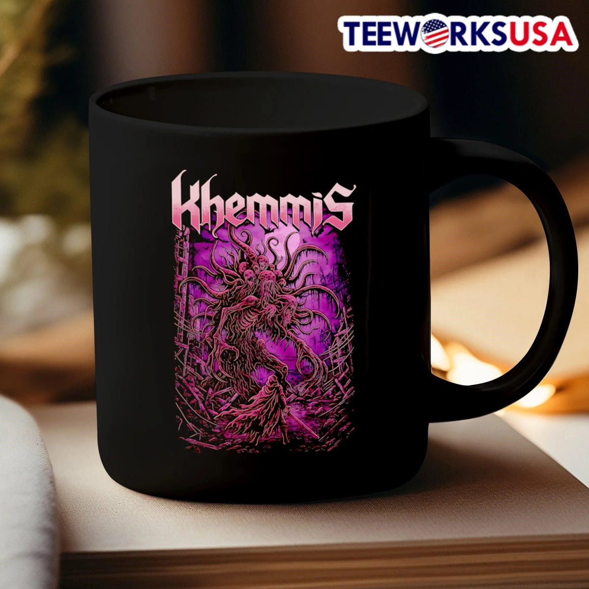 Khemmis Abomination - Adult & Kids T-Shirts, Sweatshirts & Hoodies apparel design preview 3
