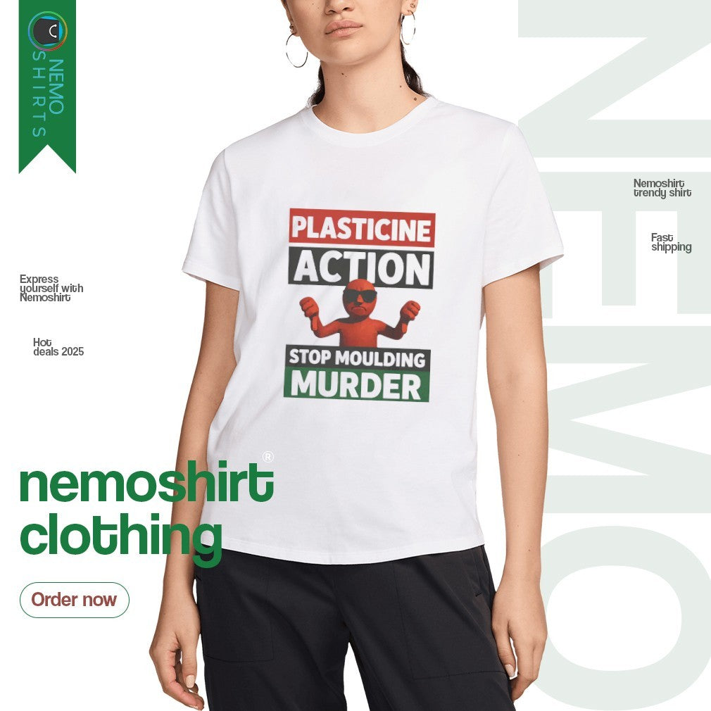 Plasticine action stop moulding murder - Adult & Kids T-Shirts, Sweatshirts & Hoodies apparel design preview 3