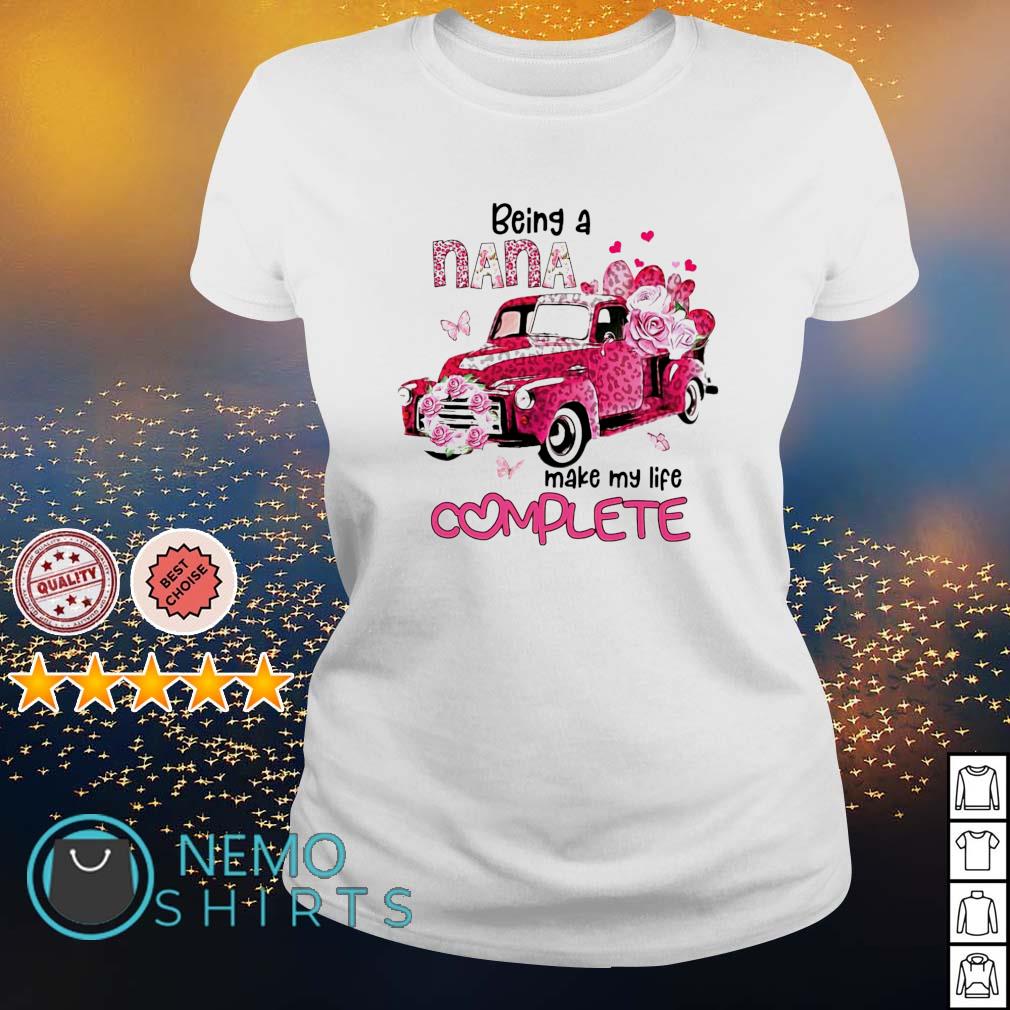 Being a Nana make my life complete Breast Cancer - Adult & Kids T-Shirts, Sweatshirts & Hoodies apparel design preview 3