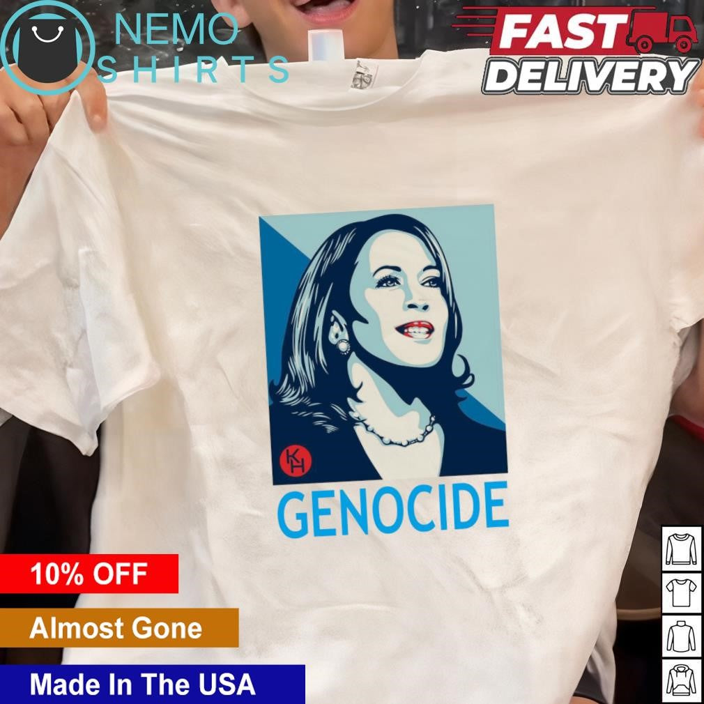 Genocide Kamala Harris - Adult & Kids T-Shirts, Sweatshirts & Hoodies apparel design preview 1
