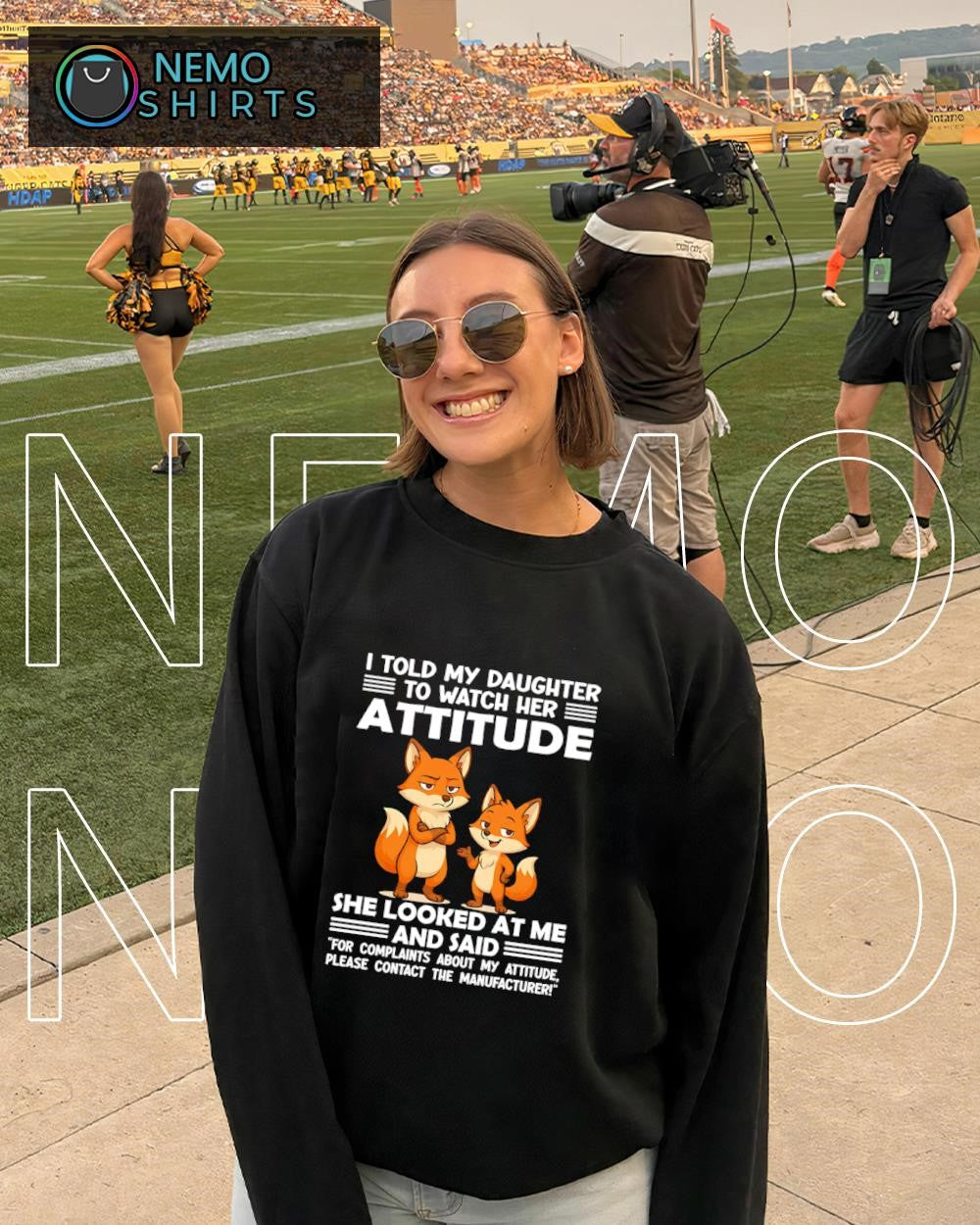 I Told My Daughter to Watch Her Attitude Contact the - Adult & Kids T-Shirts, Sweatshirts & Hoodies apparel design preview 4