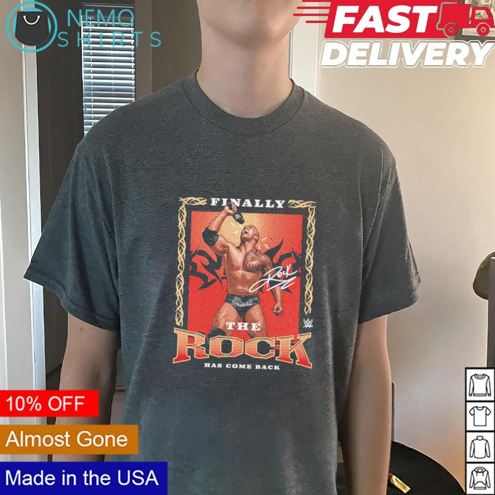 The Rock finally he has come back signture - Adult & Kids T-Shirts, Sweatshirts & Hoodies product image 3