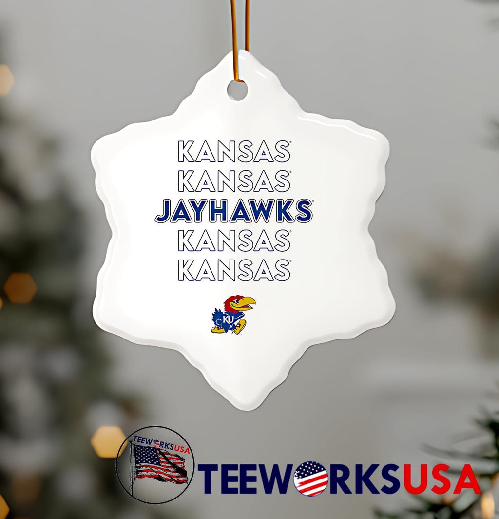 Kansas Jayhawks Stacked repeat - Adult & Kids T-Shirts, Sweatshirts & Hoodies apparel design preview 7