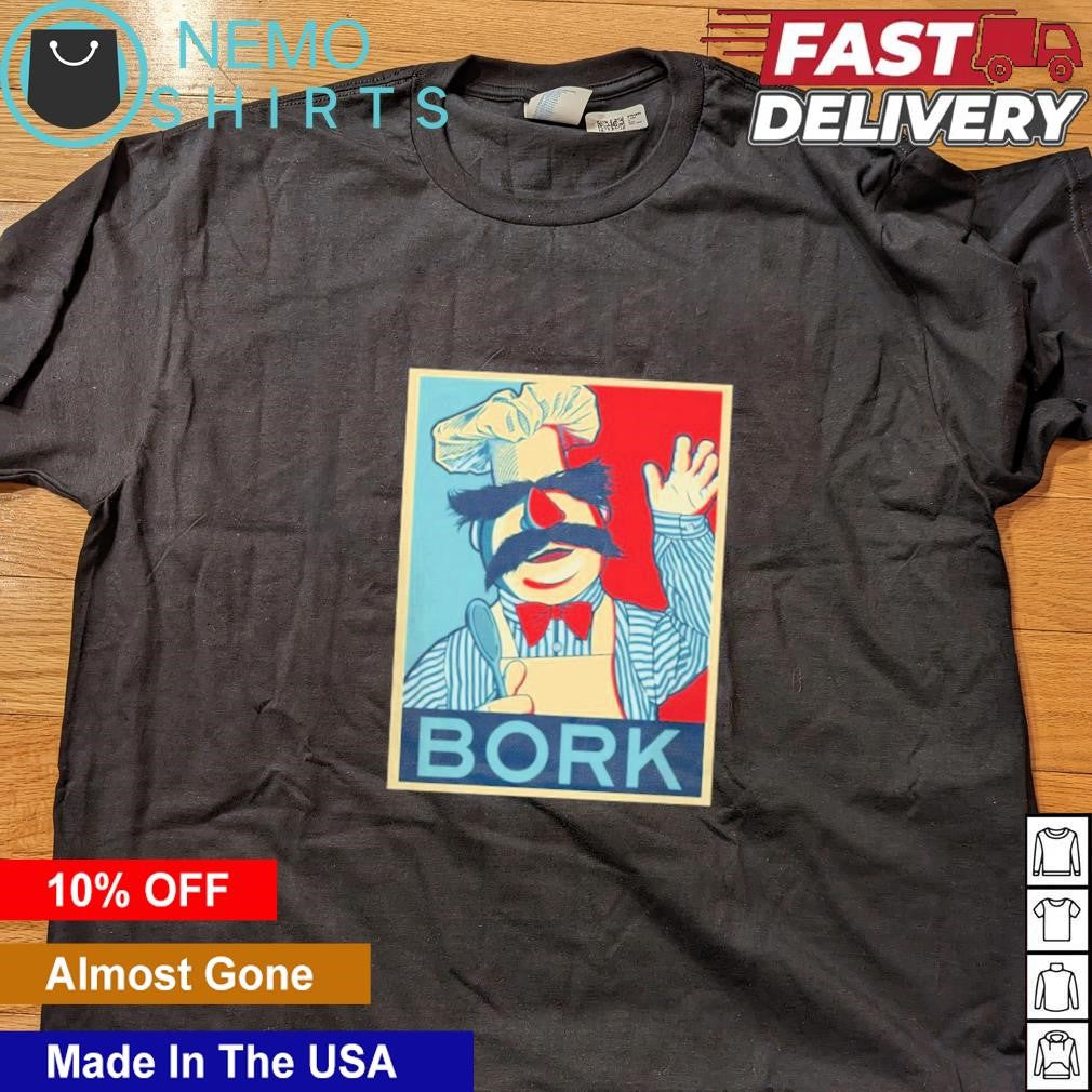 Bork Swedish Chef Shepard Fairey's hope style - Adult & Kids T-Shirts, Sweatshirts & Hoodies apparel design preview 4