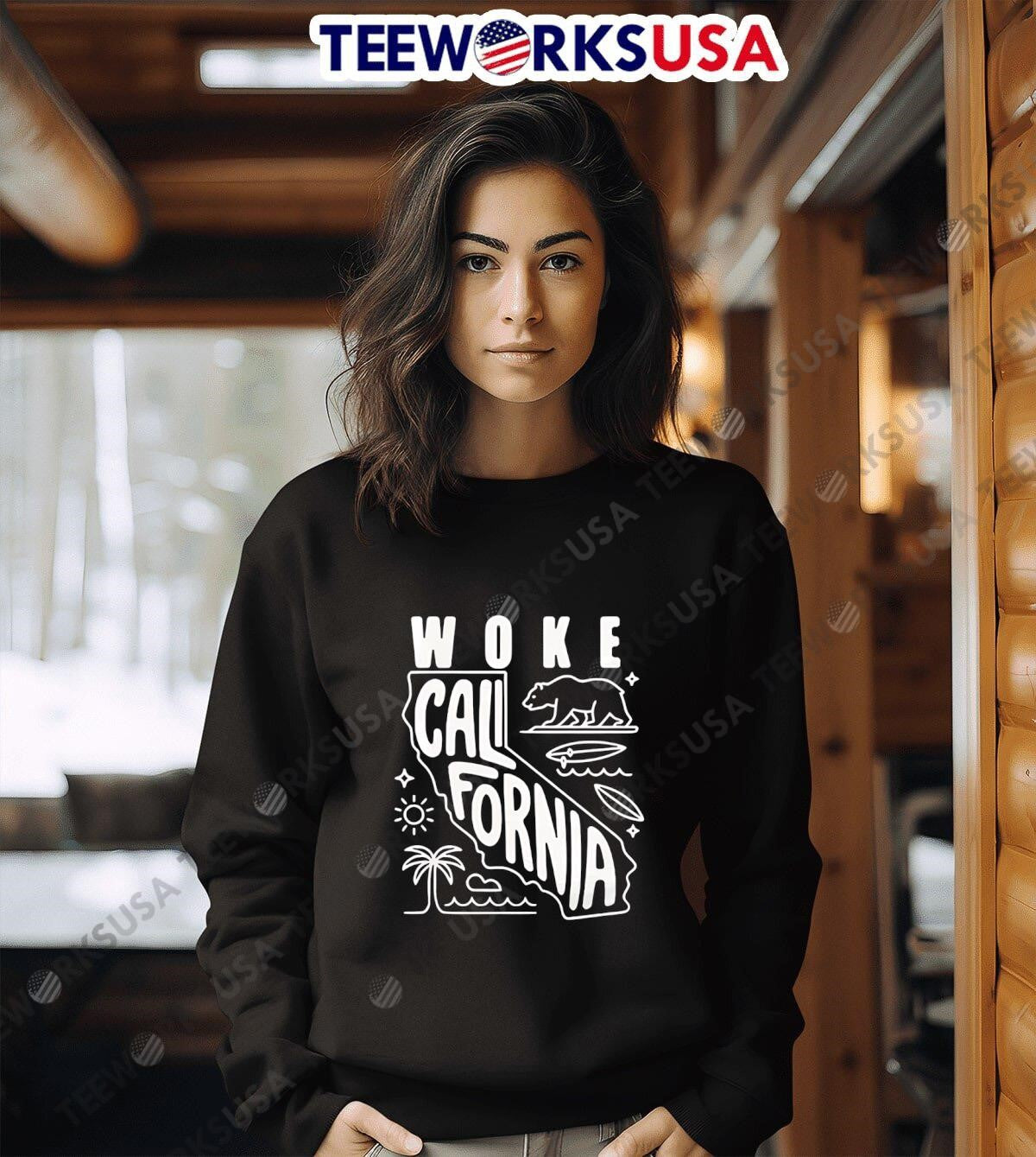 Woke California protest - Adult & Kids T-Shirts, Sweatshirts & Hoodies apparel design preview 6