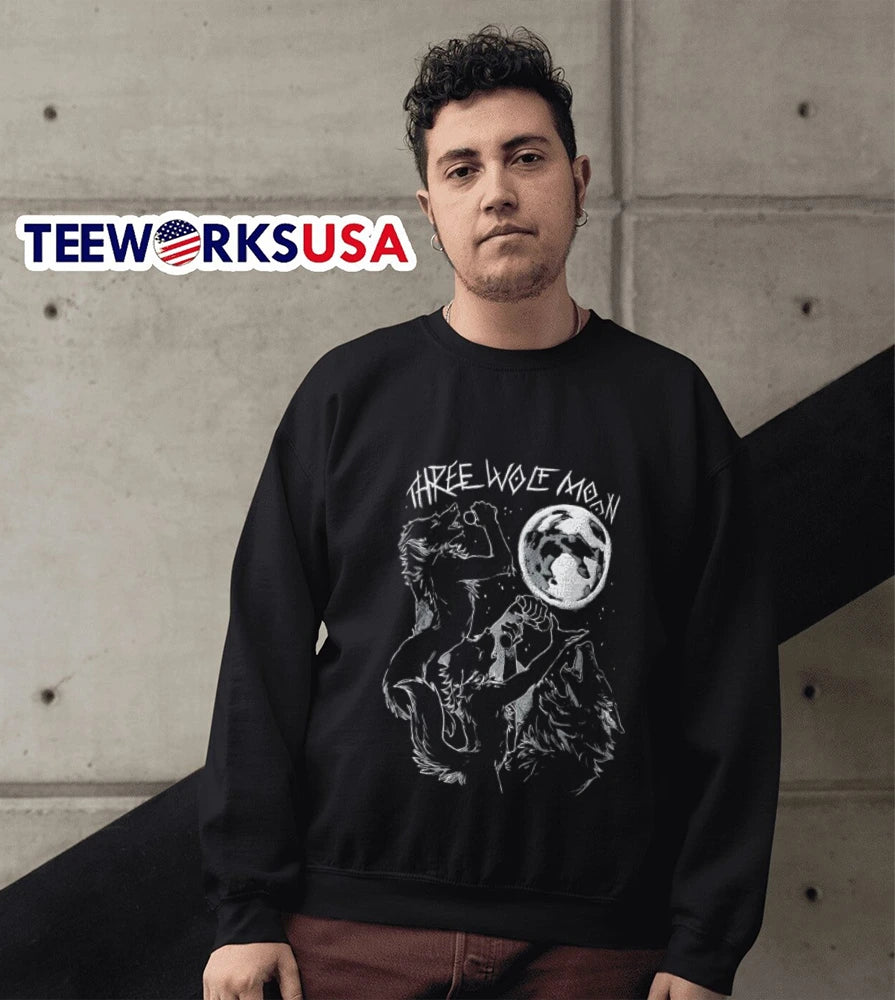 Three Wolf Moon vintage - Adult & Kids T-Shirts, Sweatshirts & Hoodies apparel design preview 5