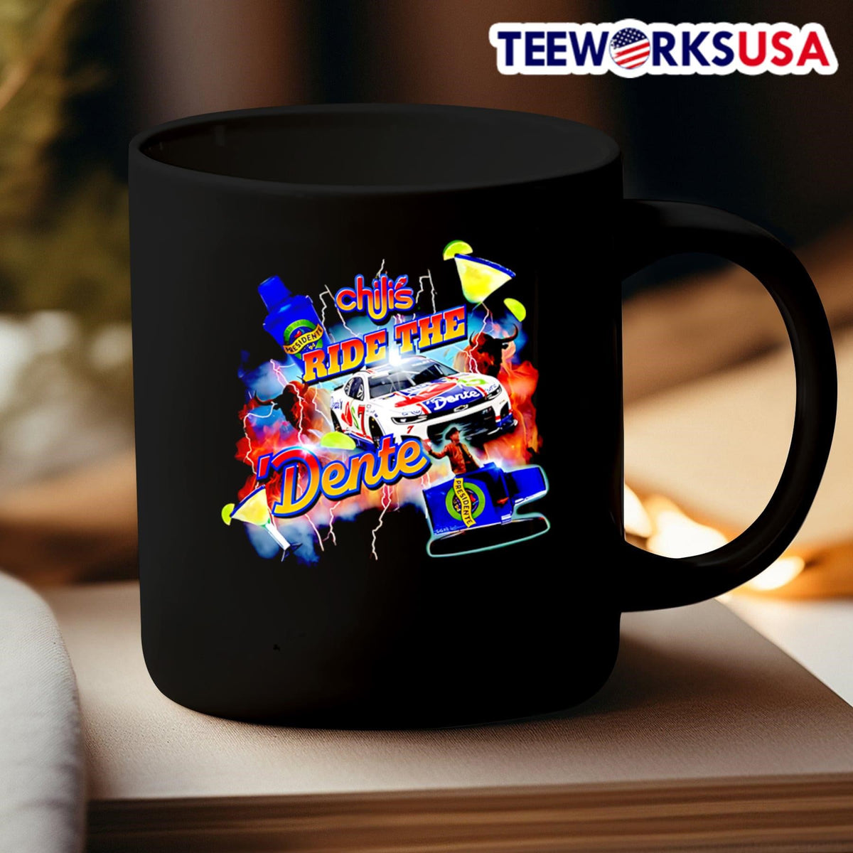 Chili's Ride The Dente - Adult & Kids T-Shirts, Sweatshirts & Hoodies apparel design preview 3