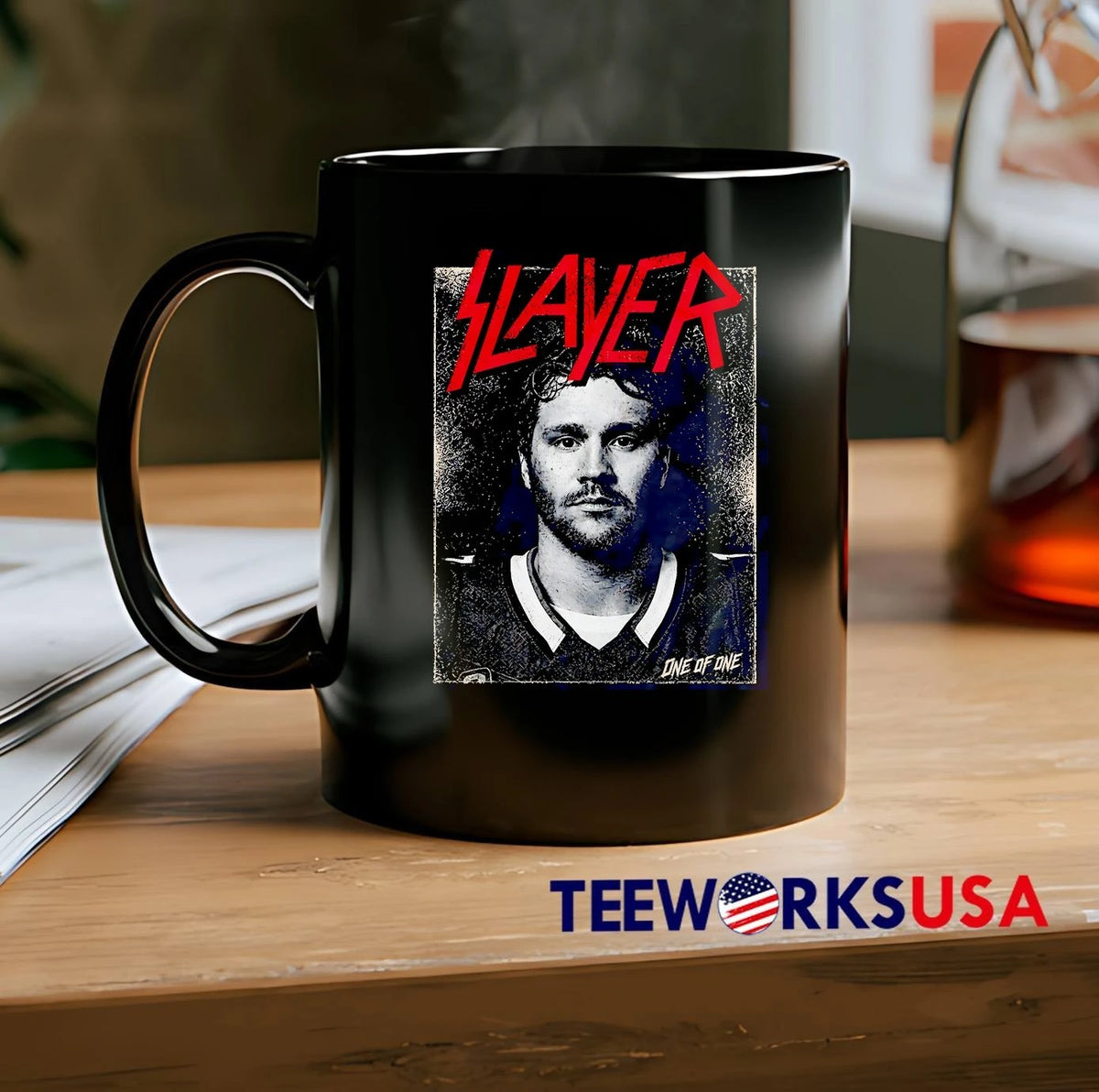 One of Slayer Nathan MacKinnon Colorado Avalanche - Adult & Kids T-Shirts, Sweatshirts & Hoodies apparel design preview 2