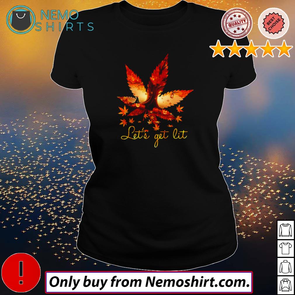 Autumn let's get lit weed - Adult & Kids T-Shirts, Sweatshirts & Hoodies apparel design preview 3