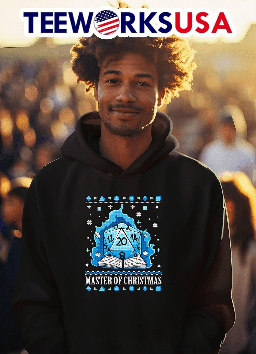 Dungeons and Dragons Master of Christmas - Adult & Kids T-Shirts, Sweatshirts & Hoodies apparel design preview 2