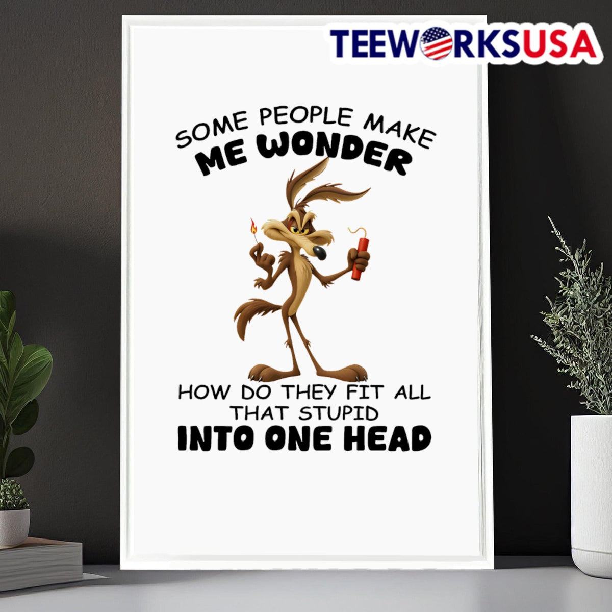 Ralph Wolf some people make me wonder how do they fit - Adult & Kids T-Shirts, Sweatshirts & Hoodies apparel design preview 6