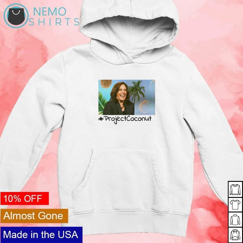 Kamala Harris laughing hashtag project coconut - Adult & Kids T-Shirts, Sweatshirts & Hoodies apparel design preview 2