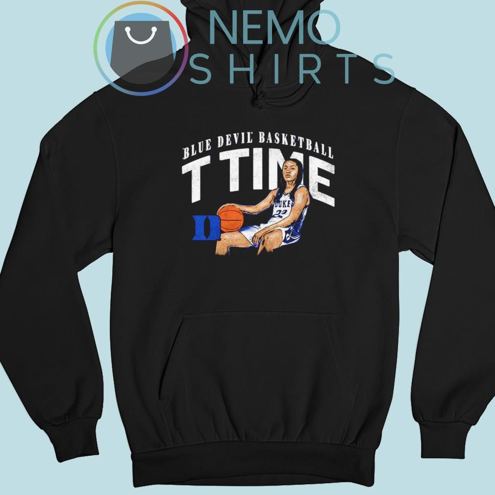 T Time Duke Blue Devils basketball cartoon player - Adult & Kids T-Shirts, Sweatshirts & Hoodies apparel design preview 2