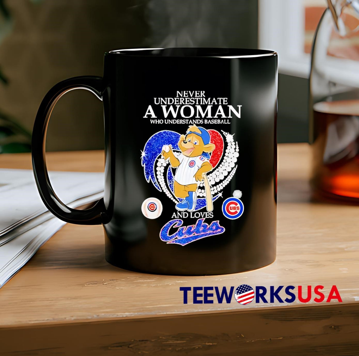 Strong women who know baseball and adore the Cubs - Adult & Kids T-Shirts, Sweatshirts & Hoodies apparel design preview 2
