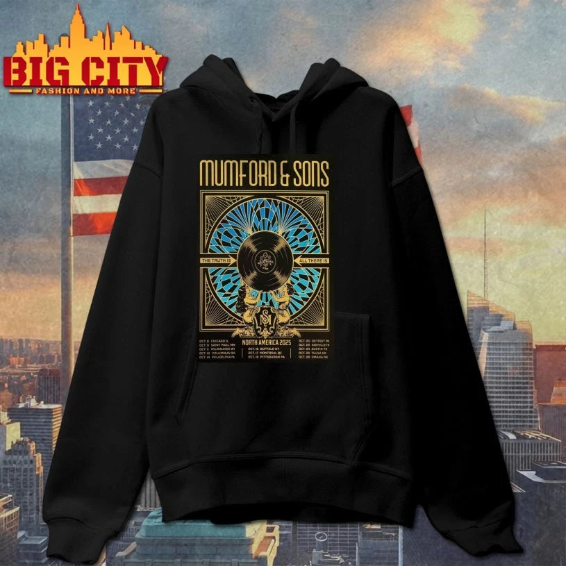 Mumford Sons North America Tour 2025 Poster - Adult & Kids T-Shirts, Sweatshirts & Hoodies apparel design preview 2