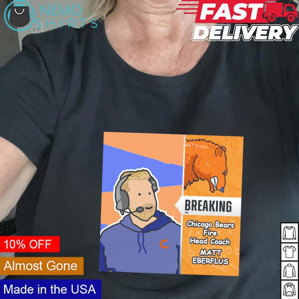 Chicago Bears fire head coach Matt Eberflus - Adult & Kids T-Shirts, Sweatshirts & Hoodies apparel design preview 2