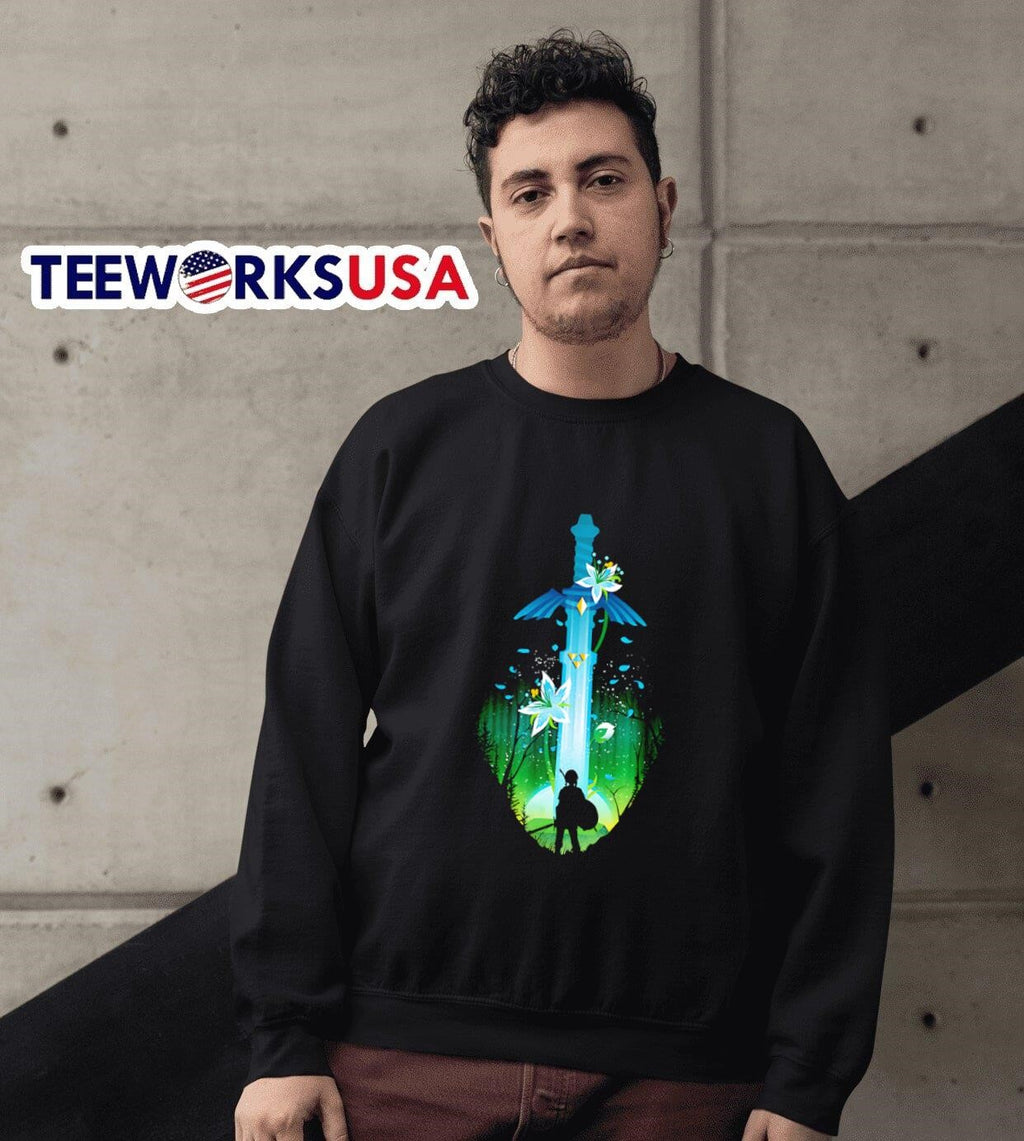 Link Legend of Zelda master sword - Adult & Kids T-Shirts, Sweatshirts & Hoodies apparel design preview 3
