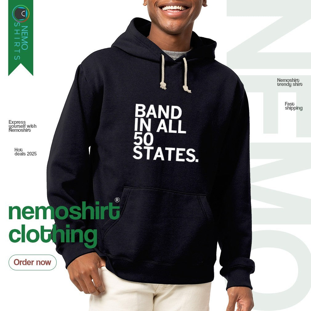 Band in all 50 states - Adult & Kids T-Shirts, Sweatshirts & Hoodies apparel design preview 2