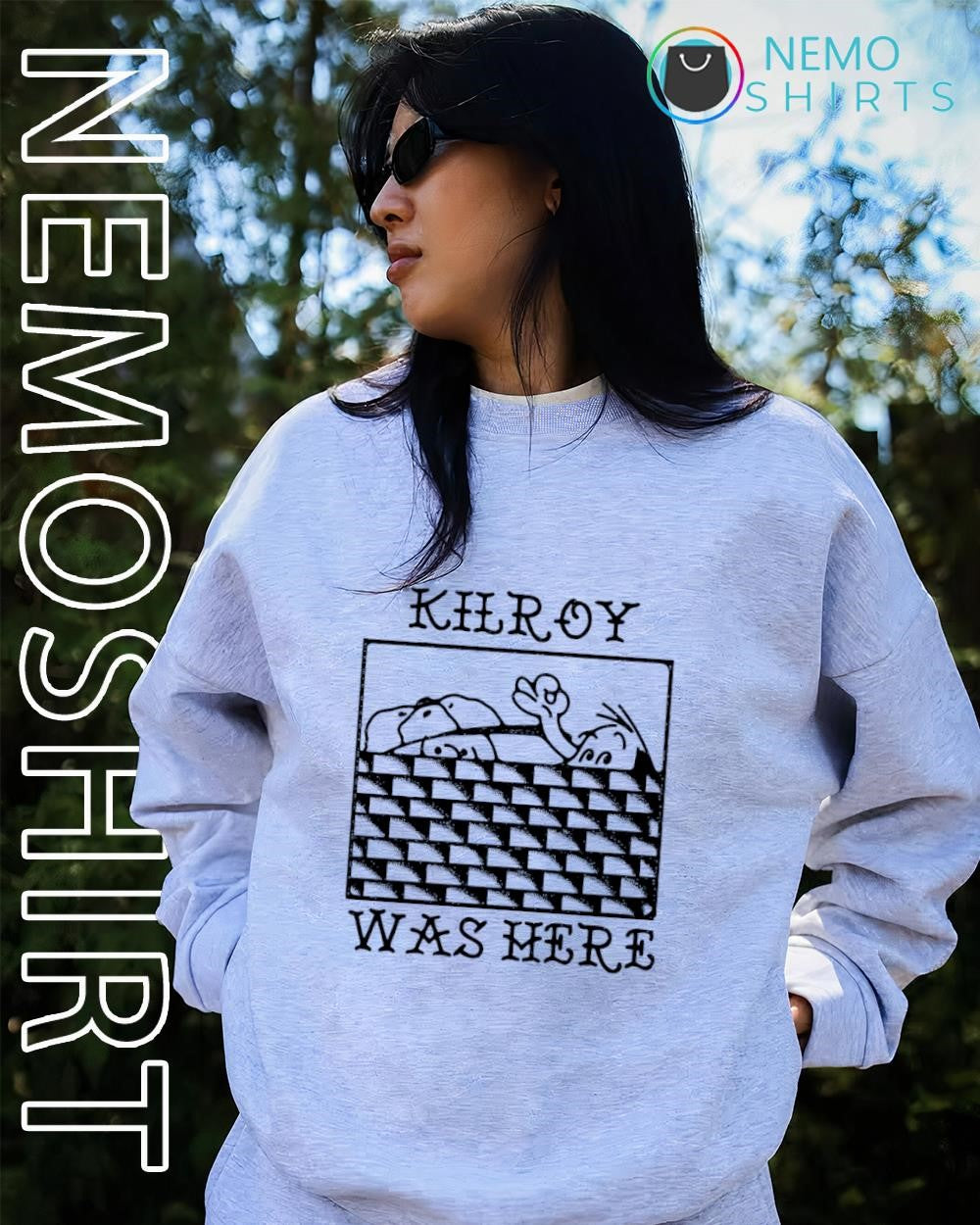 Kilroy Was Here World War II Graffiti Vintage - Adult & Kids T-Shirts, Sweatshirts & Hoodies apparel design preview 2