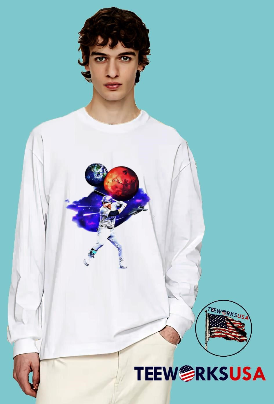 Jasson Dominguez New York Yankees Mars - Adult & Kids T-Shirts, Sweatshirts & Hoodies apparel design preview 4