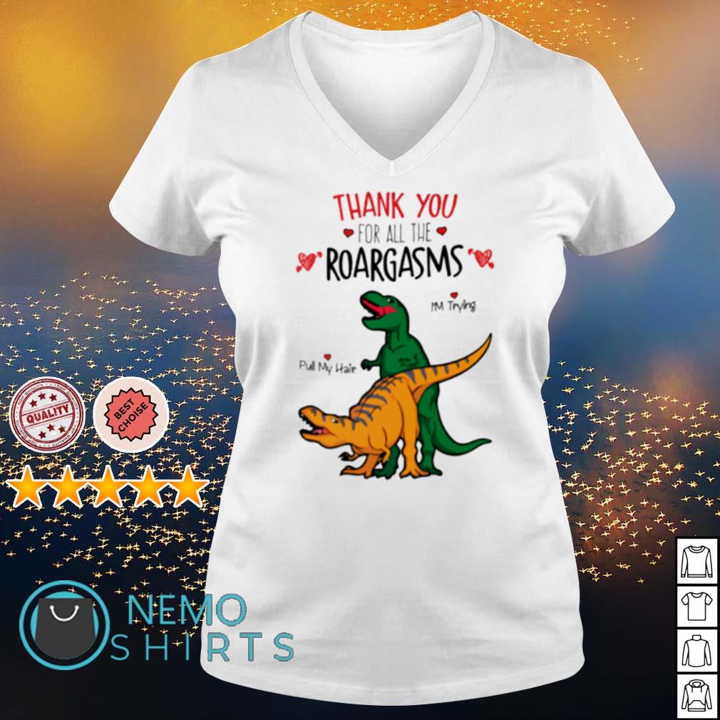 Dinosaurs thank you for all the roargasms Valentine's - Adult & Kids T-Shirts, Sweatshirts & Hoodies apparel design preview 5