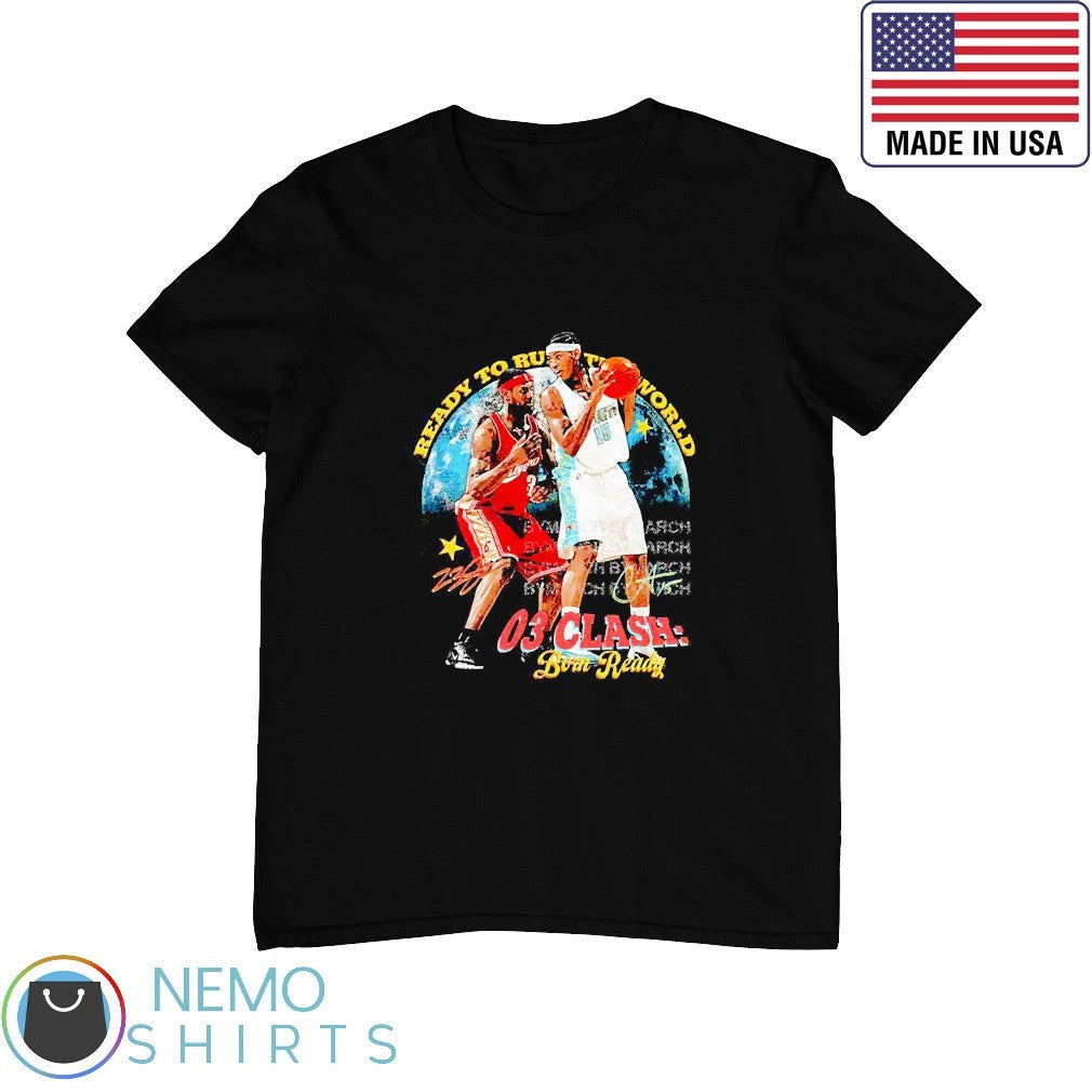 Ready to rule the world 03 clash born LeBron James - Adult & Kids T-Shirts, Sweatshirts & Hoodies apparel design preview 1
