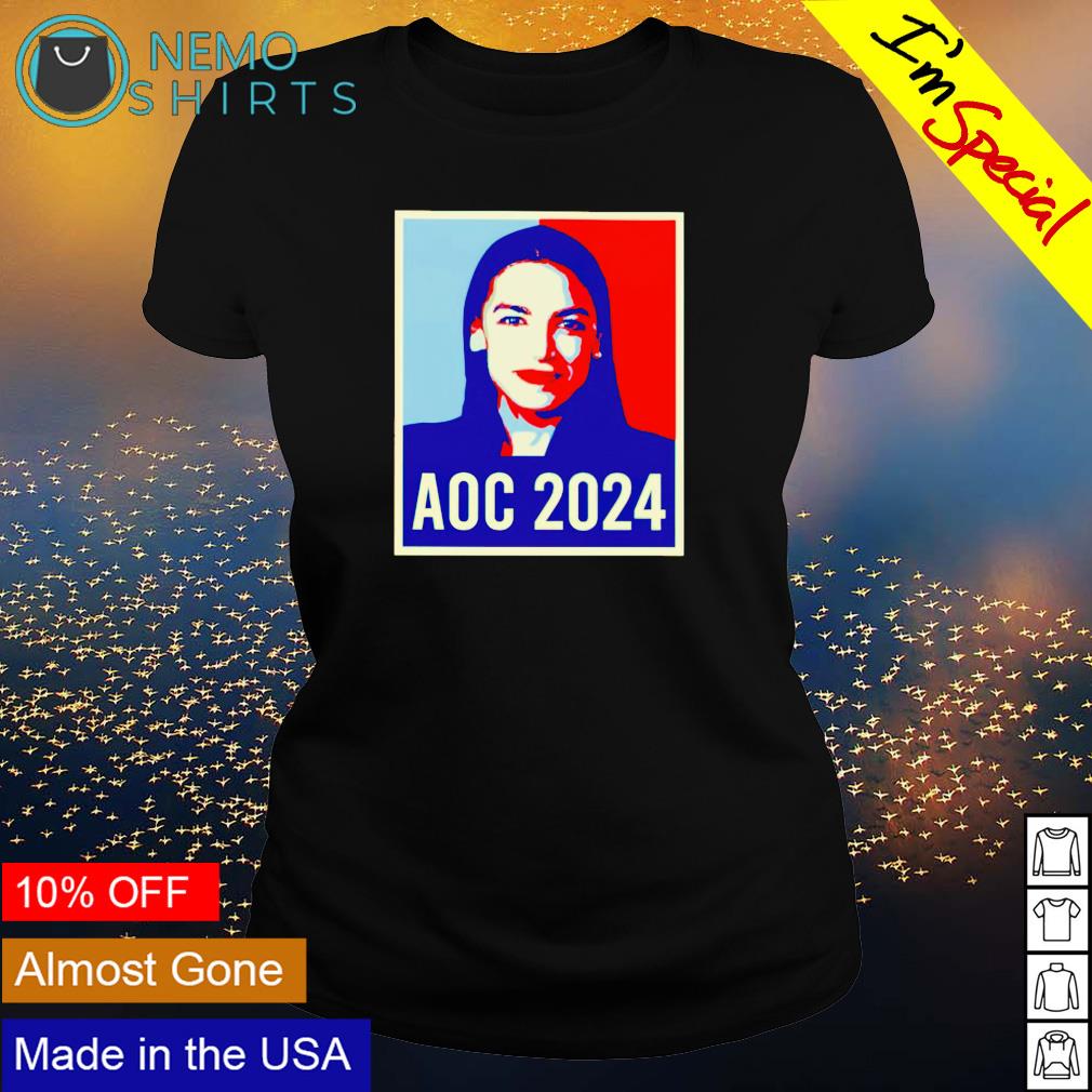 Alexandria Ocasio-Cortez AOC 2024 - Adult & Kids T-Shirts, Sweatshirts & Hoodies apparel design preview 3
