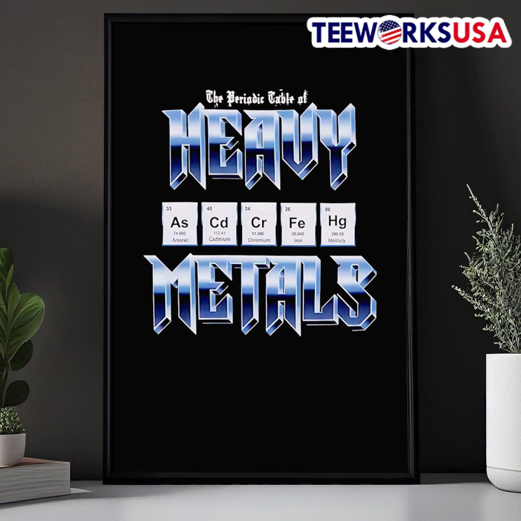 Heavy Metals Periodic Table - Adult & Kids T-Shirts, Sweatshirts & Hoodies apparel design preview 5