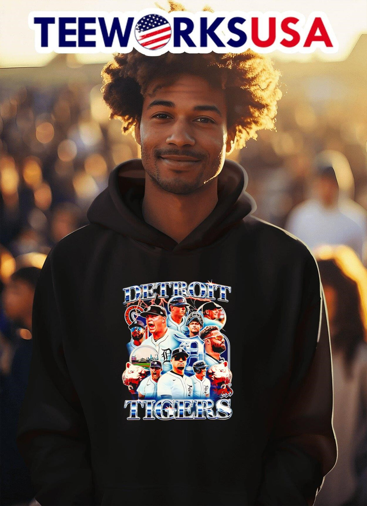 Detroit Tigers players graphic bootleg - Adult & Kids T-Shirts, Sweatshirts & Hoodies apparel design preview 2