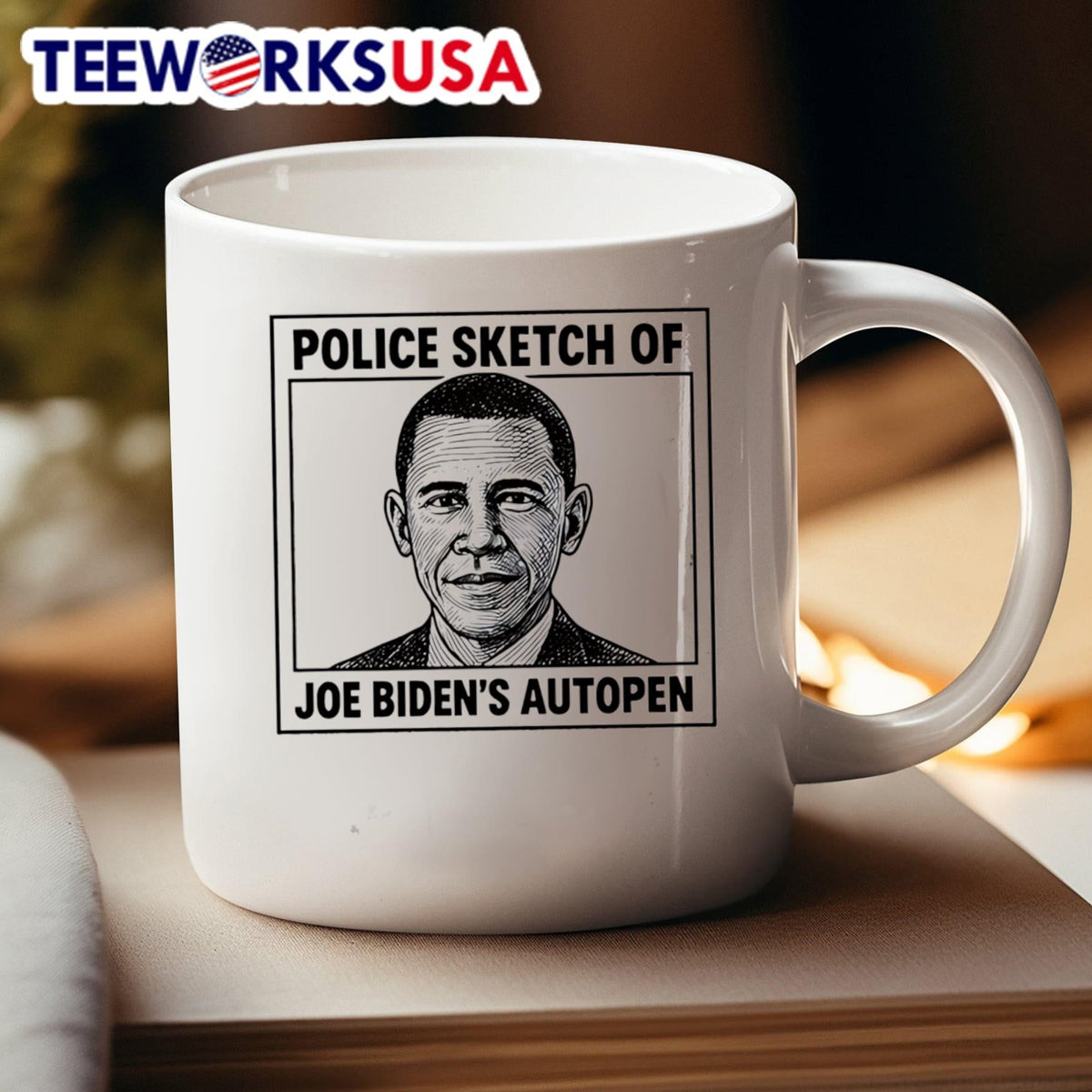 Police Sketch Of Joe Biden's Autopen - Adult & Kids T-Shirts, Sweatshirts & Hoodies apparel design preview 4