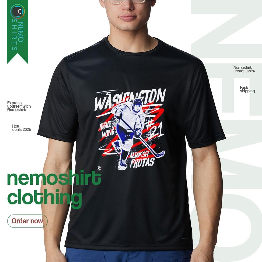 Aliaksei Protas Washington Capitals splatter - Adult & Kids T-Shirts, Sweatshirts & Hoodies apparel design preview 1
